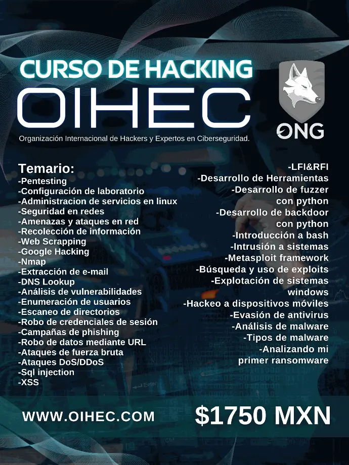 OIHEC Tienda De Hacking Y Ciberseguridad OIHEC